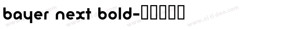 Bayer Next Bold字体转换